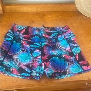 CVG Tropical Print Athletic Shorts